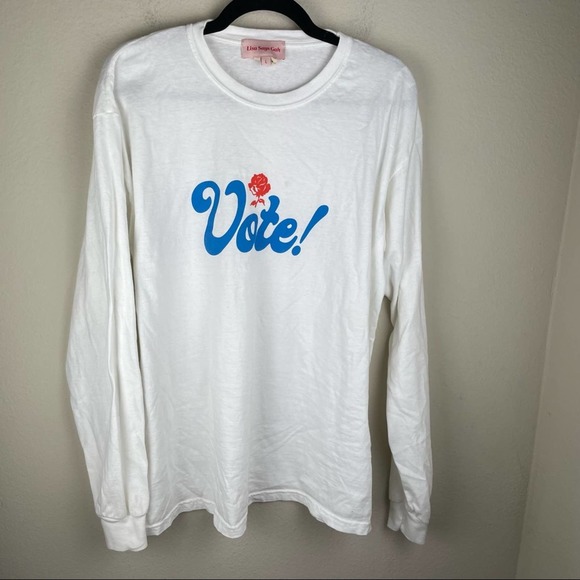 Lisa Says GahVote White Long Sleeve Shirt - Picture 2 of 12